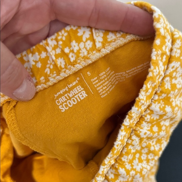Jumping Beans Yellow Floral Skort - Picture 2 of 2